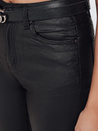Jeansy damskie woskowane skinny czarne Dstreet UY2750