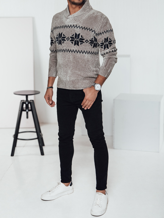 Sweter męski beżowy Dstreet WX2269