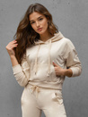 Bluza damska z kapturem kremowa Dstreet BY1536