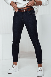 Spodnie damskie jeansowe JEANLINE skinny z paskiem Dstreet UY2323