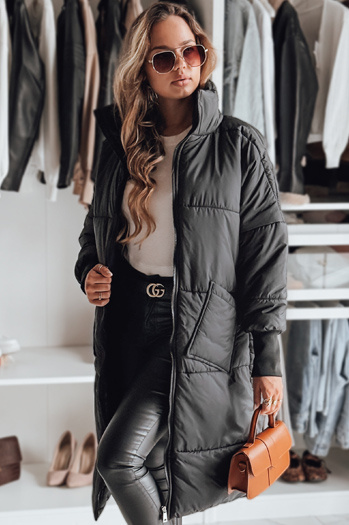 Kurtka damska oversize NADIA czarna Dstreet TY2436z
