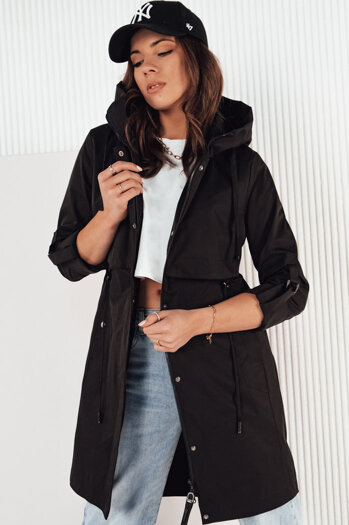 Kurtka przejściowa damska parka czarna NOCITO Dstreet TY4203