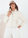 Kurtka przejściowa damska pikowana SALECA ecru Dstreet TY4252