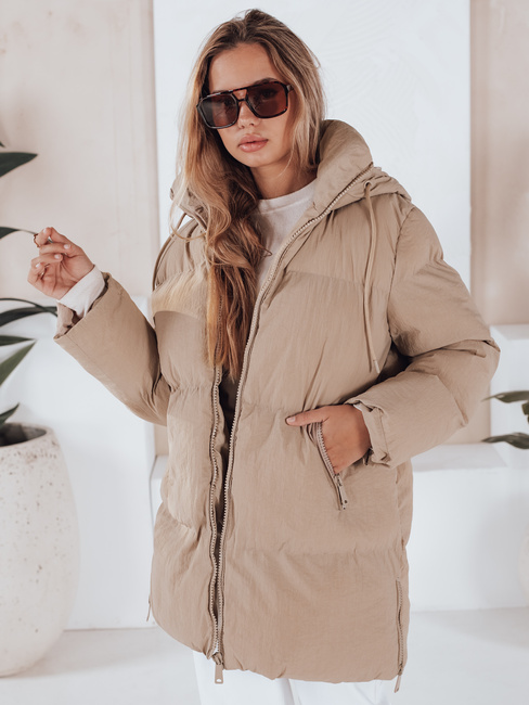 Kurtka damska pikowana LETLIS beżowa Dstreet TY3247