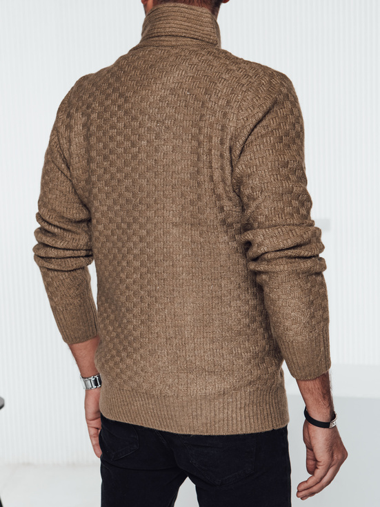 Sweter męski kamelowy Dstreet WX2255