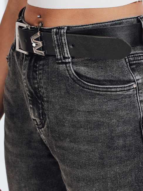 Jeansy damskie mom fit czarne Dstreet UY2740