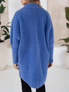 Płaszcz damski alpaka RITA II niebieski Dstreet NY0627