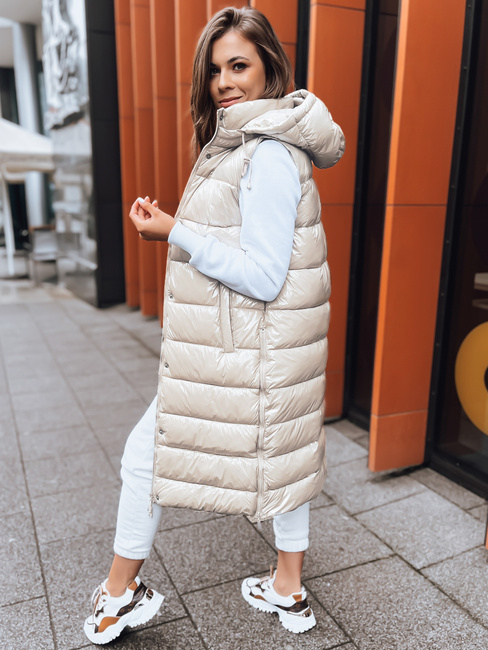 Kamizelka pikowana damska GANTINI biała Dstreet TY5488