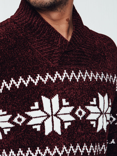 Sweter męski bordowy Dstreet WX2271