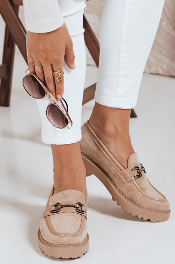 Buty damskie beżowe Dstreet ZY1064