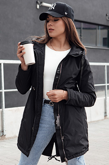 Kurtka przejściowa damska parka URBANJOY czarna Dstreet TY4385