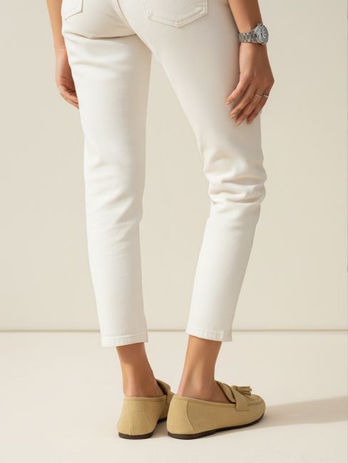 Mokasyny damskie zamszowe żółte Dstreet ZY1339