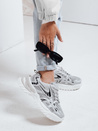 Sportowe sneakersy damskie BLAZERO srebrne Dstreet ZY1015