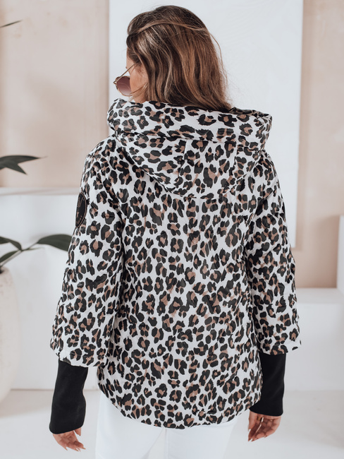 Kurtka damska przejściowa w panterkę VARESSA biała Dstreet TY5032