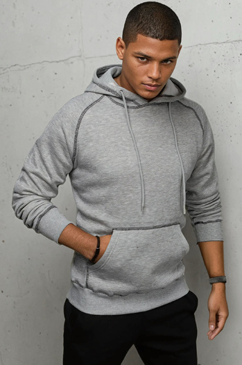 Bluza męska jasnoszara Dstreet BX5514