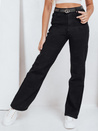 Jeansy damskie wide leg czarne Dstreet UY2748
