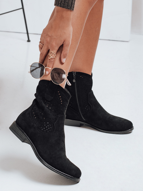 Botki damskie jesienne czarne Dstreet ZY1037