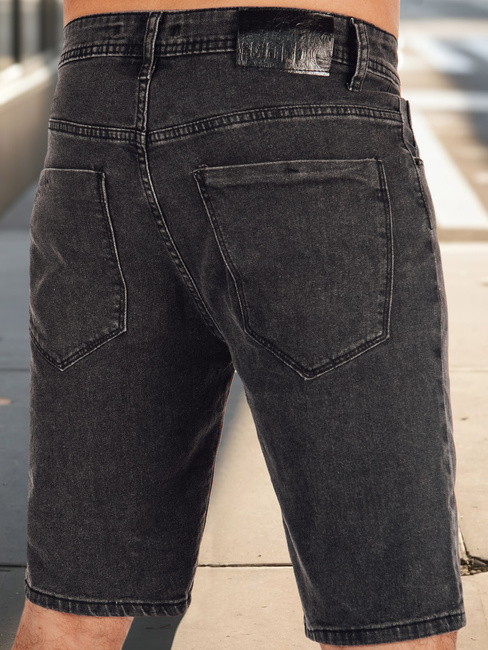 Spodenki męskie jeansowe czarne Dstreet SX2493