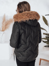 Kurtka damska zimowa COLDLIKE pikowana z kapturem czarna Dstreet TY5001