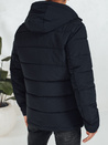 Kurtka męska zimowa pikowana z kapturem granatowa Dstreet TX5054