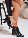 Botki damskie na obcasie czarne Dstreet ZY1314