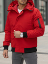 Kurtka męska zimowa z kapturem czerwona Dstreet TX4983