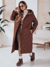 Kurtka zimowa damska LIKEMIRA pikowana brązowa Dstreet TY4927