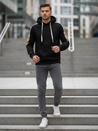 Bluza męska z kapturem czarna Dstreet BX5941