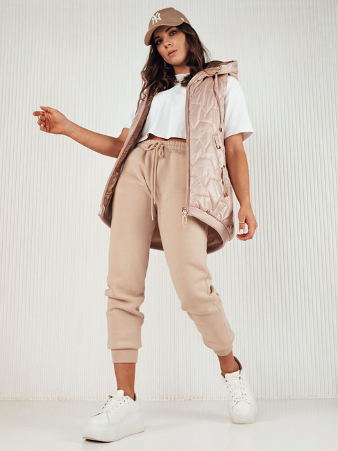 Kamizelka damska pikowana COLINE złota Dstreet TY4117