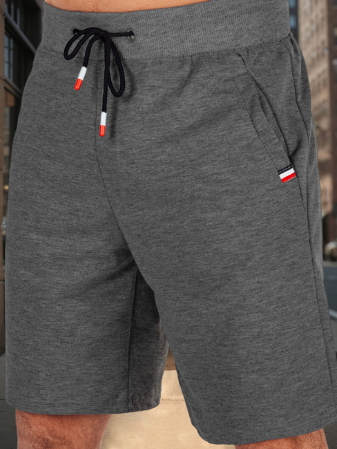 Spodenki męskie dresowe ciemnoszare Dstreet SX2487