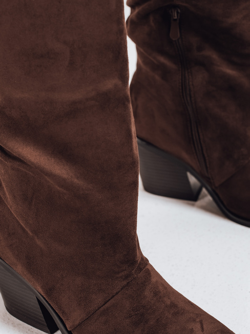 Kowbojki damskie zamszowe brązowe Dstreet ZY1202