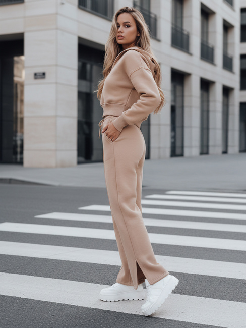 Komplet dresowy damski MARINO beżowy Dstreet AY0975