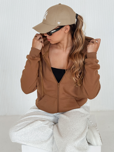Bluza damska VICTORIA brązowa BY1396