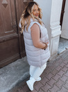 Kamizelka damska pikowana plus size MIRELLI fioletowa Dstreet TY2923