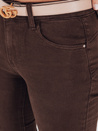 Jeansy damskie push up brązowe Dstreet UY2774
