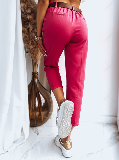 Spodnie damskie chinosy ME BELLA fuksja Dstreet UY1410