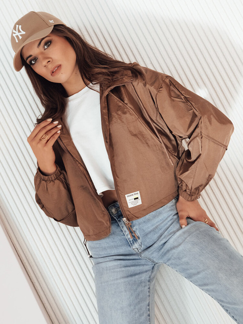 Kurtka przejściowa damska ISCAR brązowa Dstreet TY4234