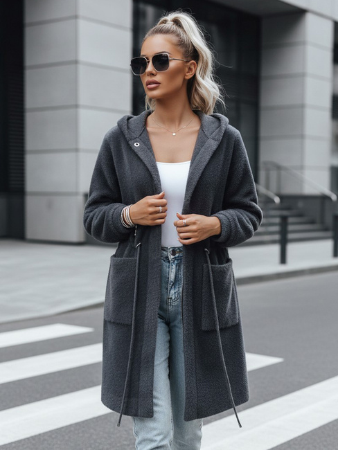 Płaszcz damski MELBY szary Dstreet NY0479