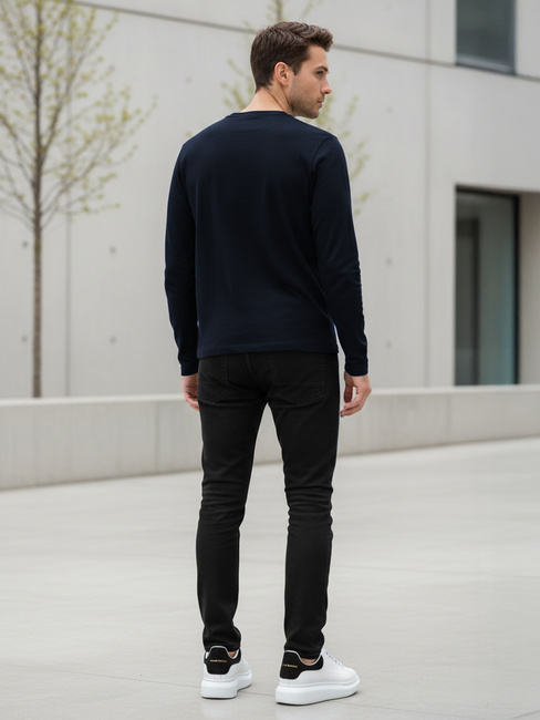 Longsleeve męski granatowy Dstreet LX0580