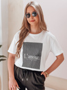 T-shirt damski LAMOUR biały Dstreet RY2588