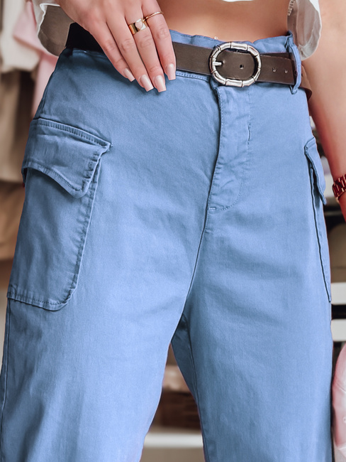 Spodnie damskie baggy GOTRENDI błękitne Dstreet UY2522