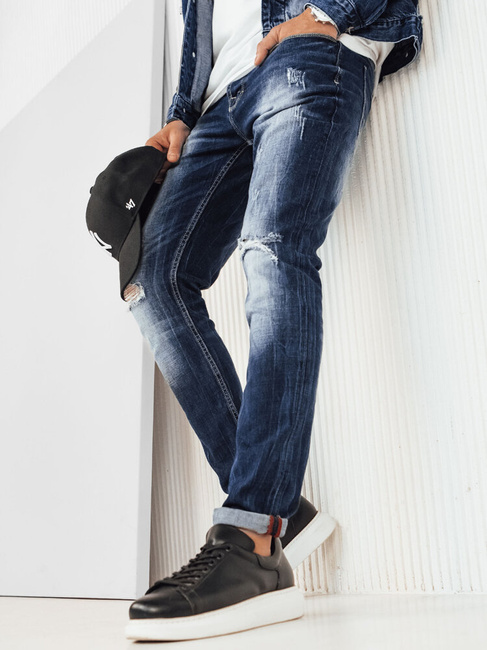 Spodnie męskie jeansowe niebieskie Dstreet UX4225