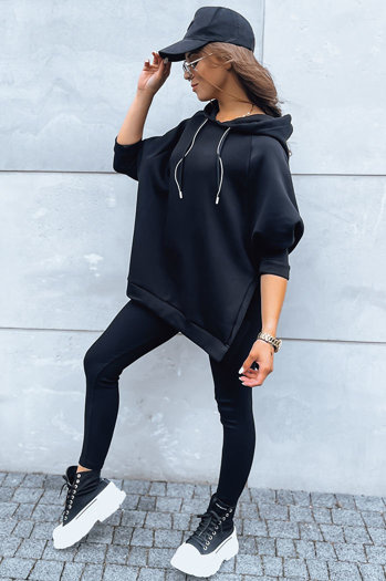 Komplet damski legginsy i bluza LUNAR LUXE czarny Dstreet AY0889