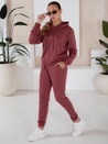 Komplet damski dresowy MIGEL bordowy Dstreet AY0809