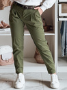 Spodnie damskie chinosy z paskiem MODELA khaki Dstreet UY2572_3