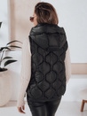 Kamizelka damska pikowana z kapturem MISSVEST czarna Dstreet TY5018