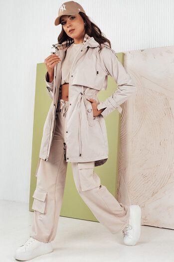 Kurtka przejściowa damska parka MOZA szara Dstreet TY4286