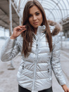 Kurtka damska NELLY srebrna Dstreet TY2273