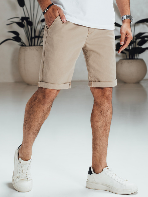 Spodenki męskie jeansowe beżowe Dstreet SX2549