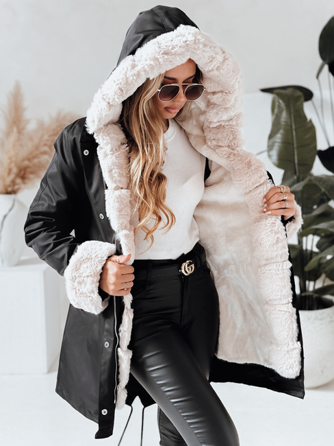 Kurtka zimowa damska parka ARCTIC czarna Dstreet TY3985